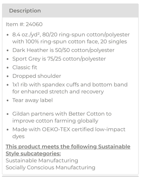 Gilden softstyle ringspun crewneck sweatshirt (2024 design!)