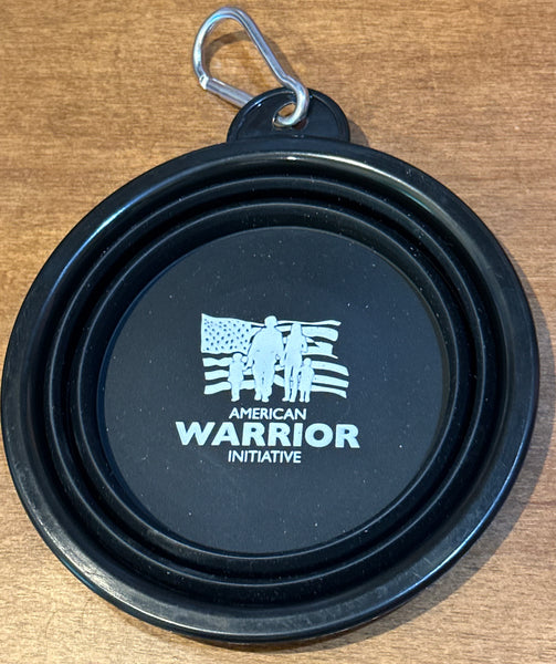 American Warrior Initiative Collapsible Dog Bowl