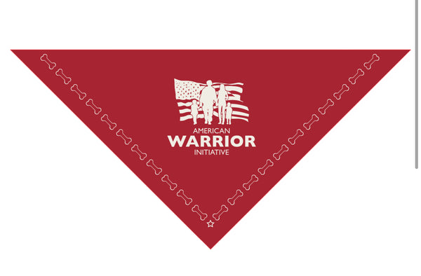 American Warrior Initiative Dog Bandana